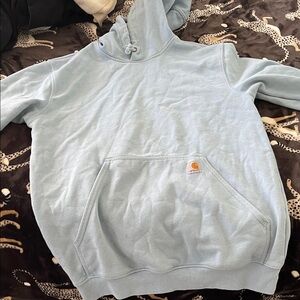 Carhartt Light Blue Hooded Sweatshirt